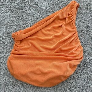 Orange One-Shoulder Top
